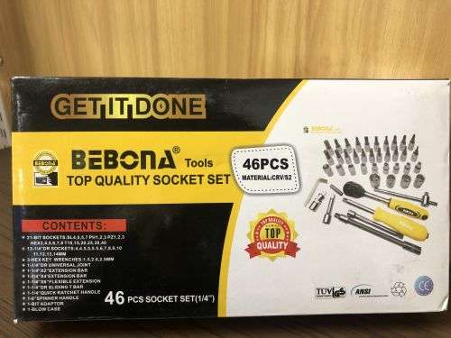 46PC Industrial hand tools socket set