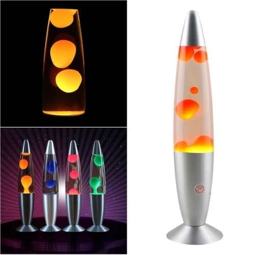 220V LAVA LAMP 40.5cm*10.5cm(Red,Blue,Green,Orange)+1pcs 35W light bulb