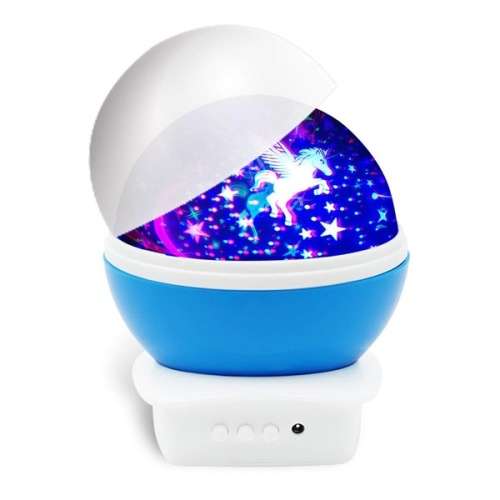 Unicorn Night Light Projector Night Lamp 360 Degree Rotating Color Changing +4pcs AA batteries gift