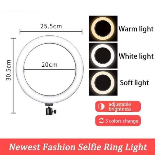 Youtube Studio Live Light Fill 26CM Ring Light With 1.6M Triopd For Phone Selfie Beauty Photography
