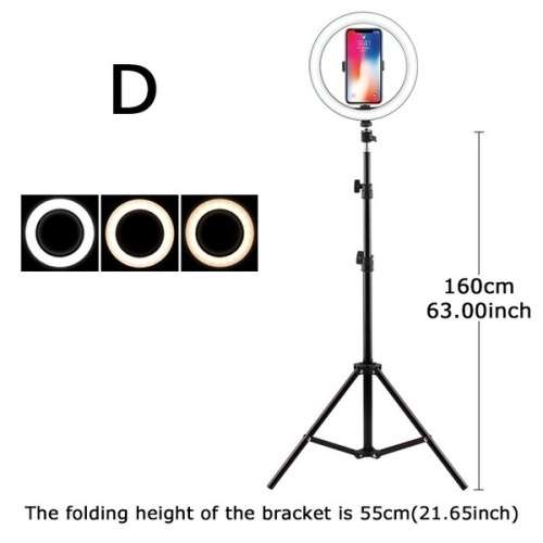 Youtube Studio Live Light Fill 26CM Ring Light With 1.6M Triopd For Phone Selfie Beauty Photography