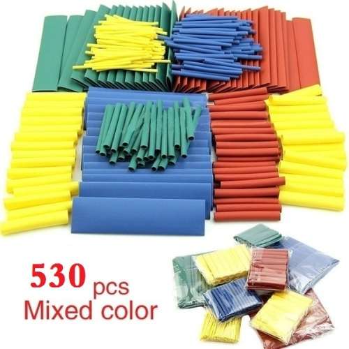 Heat Shrink Tubing Tube Set 8 Size Multi color 530pcs