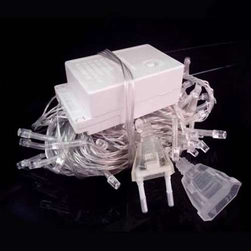 10M  Christmas Fairy Lights -- white/blue