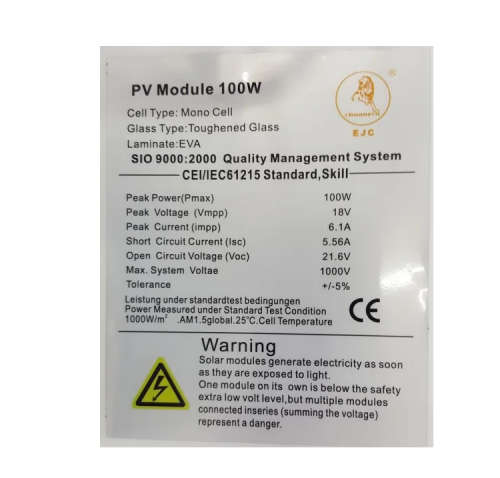 100W solar panel--100W