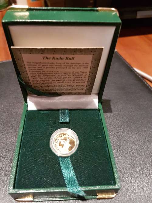 1999 NATURA KUDU 1/4 Oz PROOF GOLD COIN