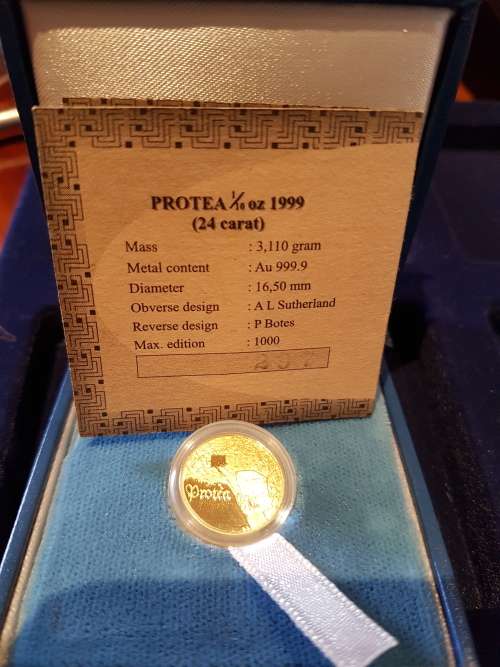 1999 MINER 1/10 OZ GOLD PROOF COIN