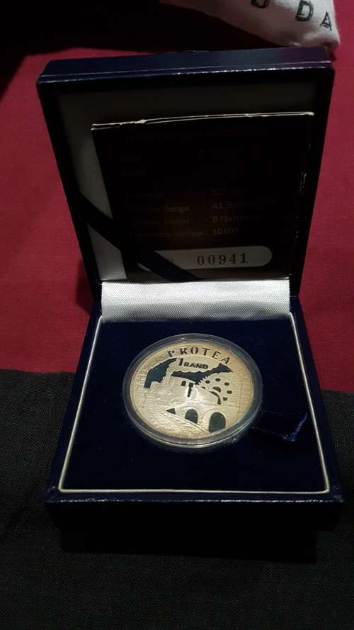 1995 RAILWAY SILVER PROOF R1 WITH CERTIFICATE