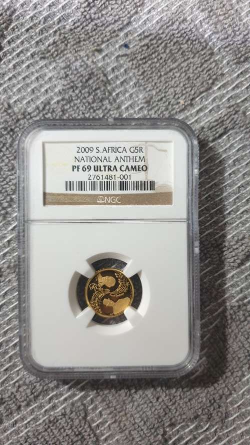2009 NATIONAL ANTHEM 1/10 OZ GOLD GRADED NGC PF69 ULTRA CAMEO