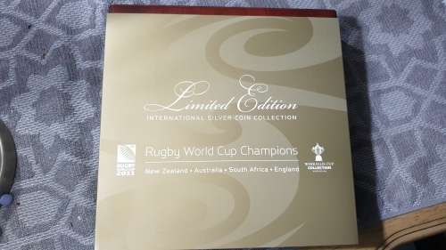 2011 RUGBY WORLD CUP R1 X 5 SILVER PROOF