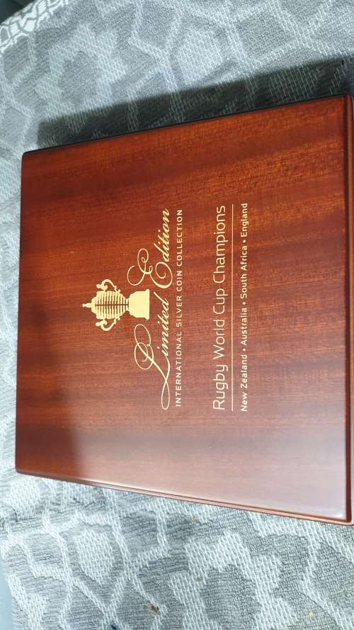 2011 RUGBY WORLD CUP R1 X 5 SILVER PROOF