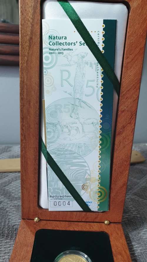 NATURA COLLECTORS SET 2011-2013, 3 PIECE 1/2 OZ PRESTIGE SET CERT 0004