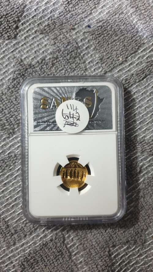 2011 NATURA MEERKAT 1/10 OZ GOLD GRADED SANGS PF67 MINTAGE 828