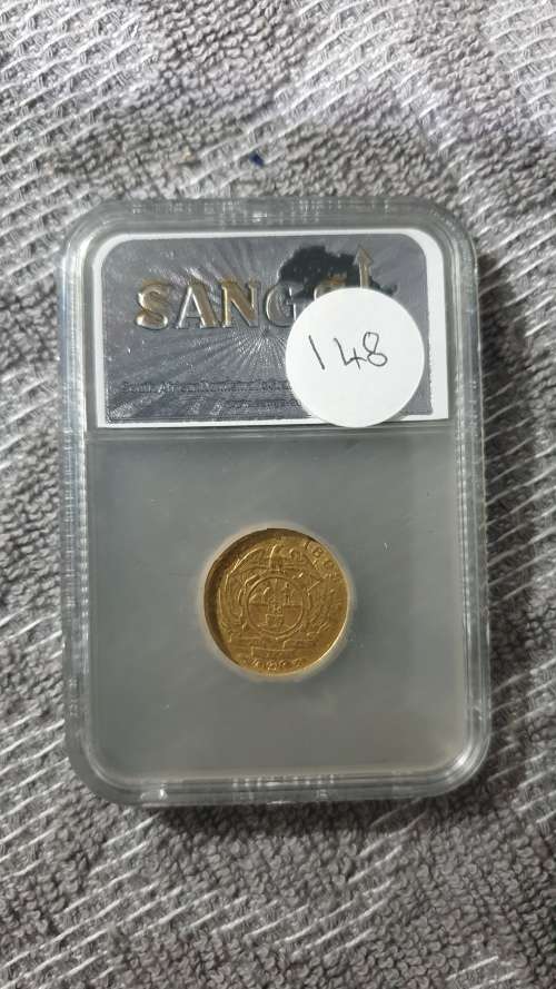 1893 ZAR 1 POND GRADED SANGS VF20