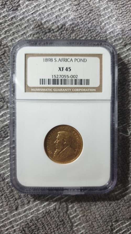 1898 ZAR POND GRADED NGC XF45