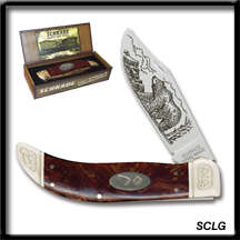 Schrade Collectable knifes SCLB (Bear) Engraved blade