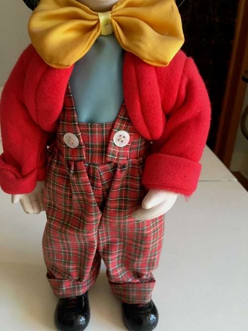 VINTAGE PORCELAIN CLOWN - CONVENT GARDENS LONDON ENGLAND