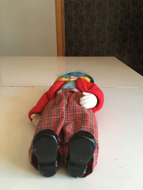 VINTAGE PORCELAIN CLOWN - CONVENT GARDENS LONDON ENGLAND