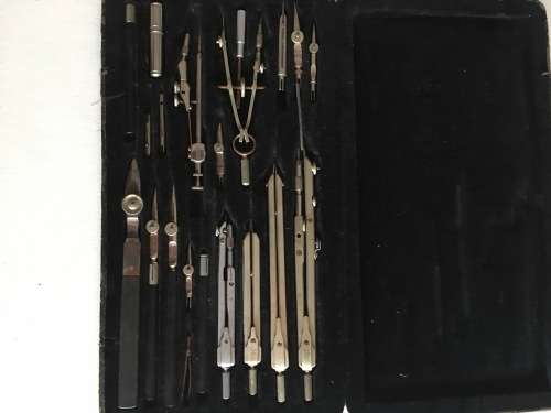 VINTAGE ORIGINAL LOTTER PRECISION GERMAN DRAFTING COMPLETE SET