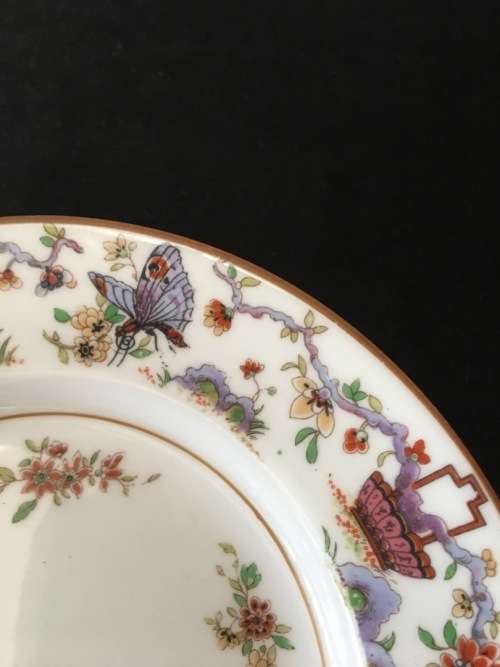 ROYAL WORCESTER ENGLAND PLATE RdNo. 608482 PAINTED W9757 - HIGHLY DECORATED