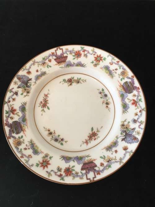 ROYAL WORCESTER ENGLAND PLATE RdNo. 608482 PAINTED W9757 - HIGHLY DECORATED
