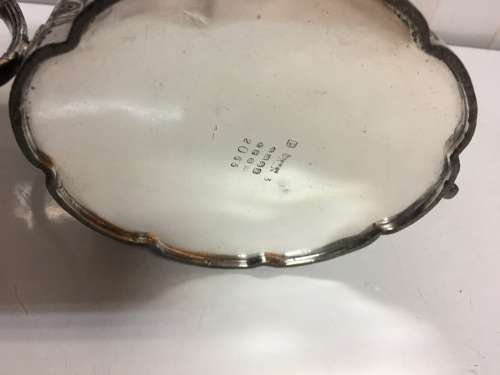 VICTORIAN EPBM 2065 BRITANNIA SUGAR BOWL - STAMPED