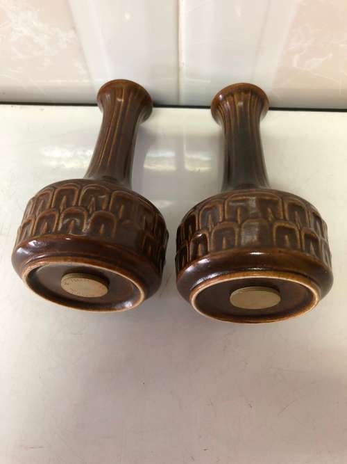 WEDGEWOOD ETURIA ENGLAND RETRO SALT AND PEPPER CELLARS