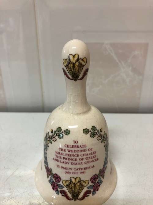 MASONS IRONSTONE ENGLAND CHARLES & DIANA WEDDING DINNER BELL