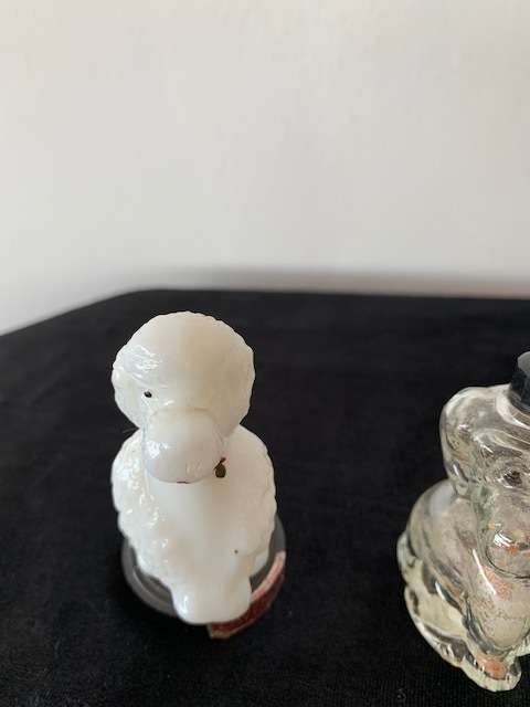 NOVELTY MINIATURE ANIMAL PERFUME BOTTLES X 3