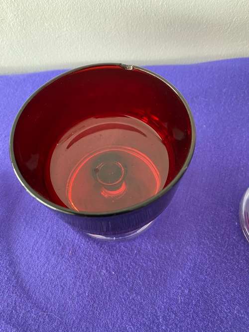 RUBY RED GLASSES MADE IN FRANCE