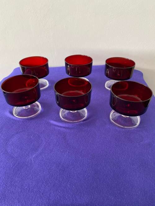 RUBY RED GLASSES MADE IN FRANCE
