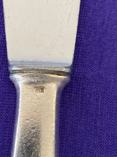 ART DECO WMF GERMAN KNIVES AND FORKS X 19 KURT  MAYER BY LOEFELLAND GERMANY