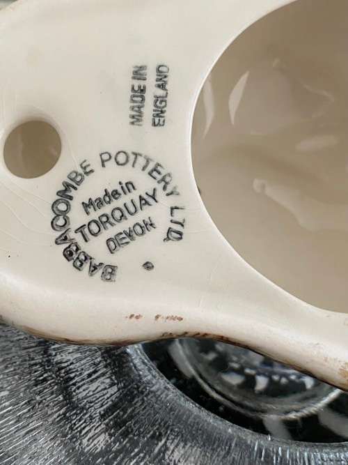 VINTAGE BABBACOMBE DEVON UK POTTERIES TONI RAYMOND WALL MOUNTED WISE OWL STRING HOLDER - CIRCA 1970