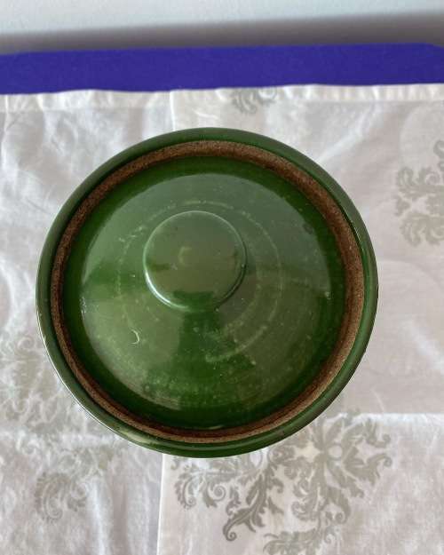 BARRY DOUGLAS SA POTTER TRANSVAAL SIGNED LARGE GLAZED STORAGE JAR WITH LID