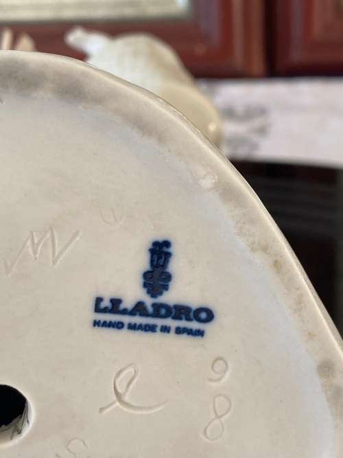 LLADRO SPAIN 4568 LARGE RETIRED RARE 1970-1994 SHEPHERDESS AND DUCKS/GEESE PORCELAIN FIGURE