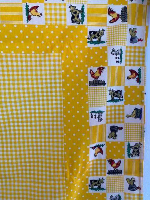 VINTAGE FELULAR PORTUGAL 100% ALGODAO FABRIC TABLE CLOTH