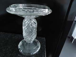 Art Deco Crystal Part Dome Lamp (Rewire & Dome Missing)