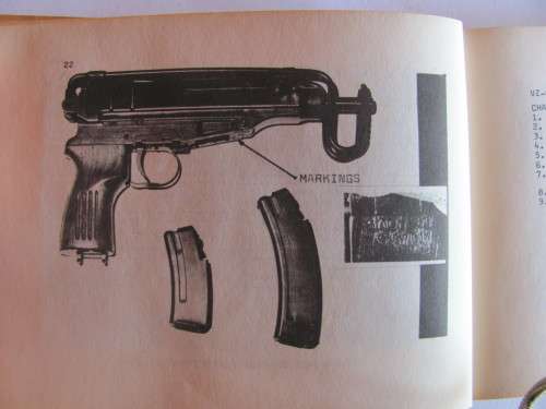 Scorpion VZ-61 Machine Pistol - mounted polycraft replica - Bush War Era