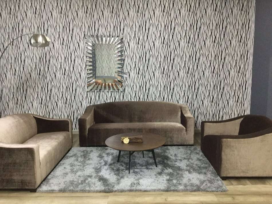 3+2 SEATER FABRIC LOUNGE SUITE