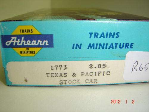 HO Athearn Stock Car Texas & Pacific