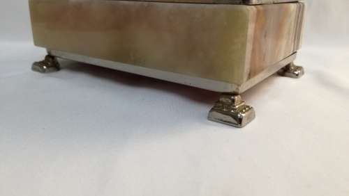 Vintage Marble hinged jewellery box
