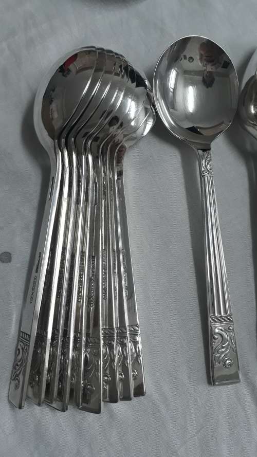 Vintage 66 piece Angora A1 Sheffield cutlery