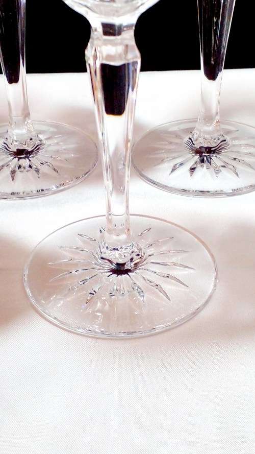 Vintage crystal champagne glasses