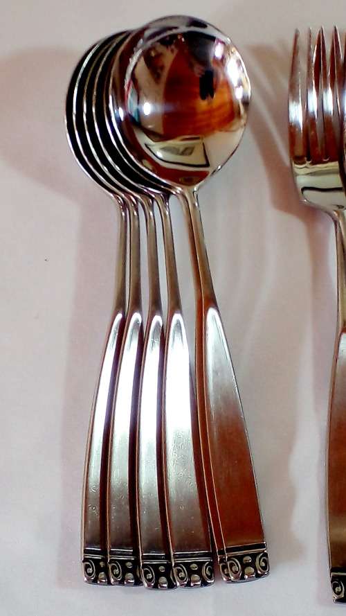 Vintage Japanese stainless steel flatware