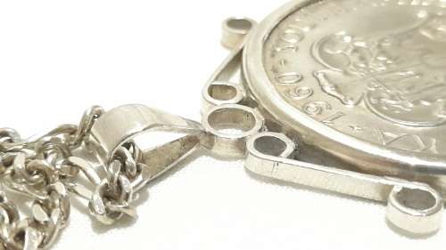 1960 South African coin pendant on chain