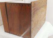 Antique/Vintage Imbuia wooden chest