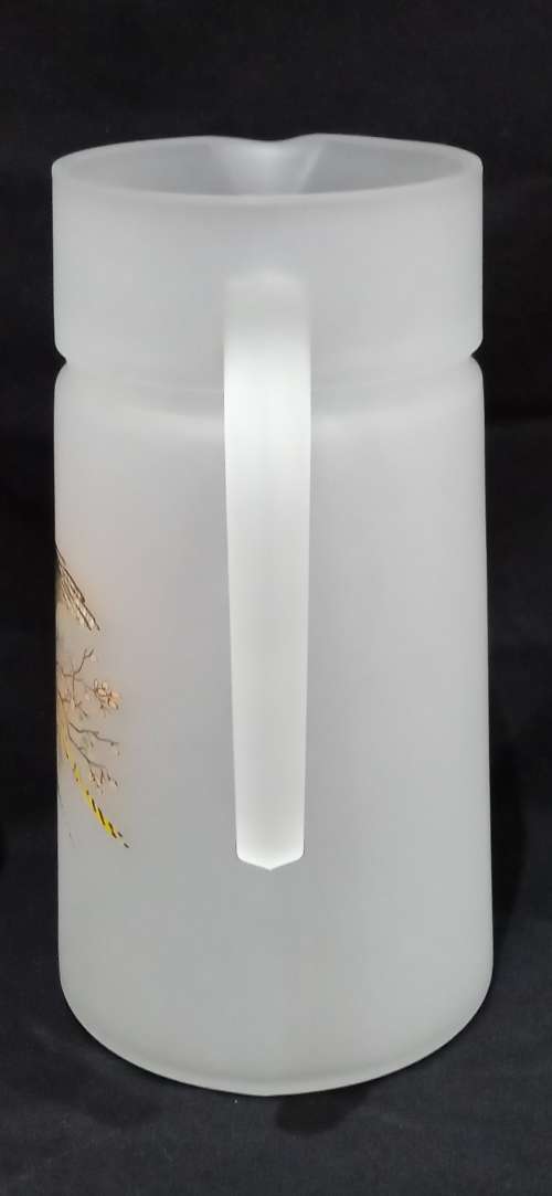 1960s - 70s water/juice jug with 6 glasses