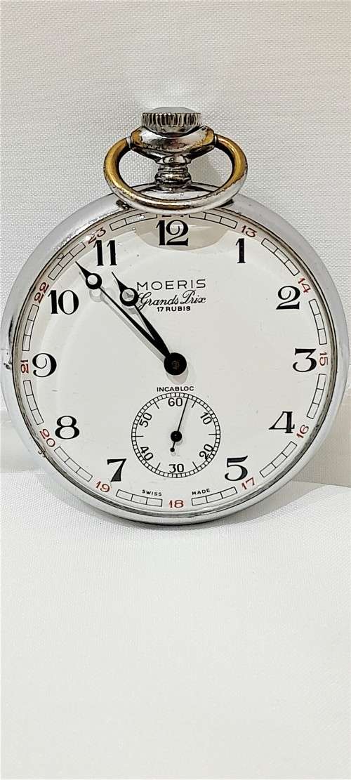 Vintage Moeris  Grands Prix pocket watch