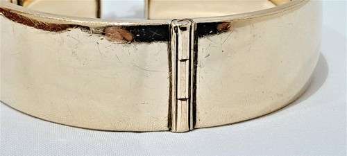 Vintage 9ct Metal Core broad bangle