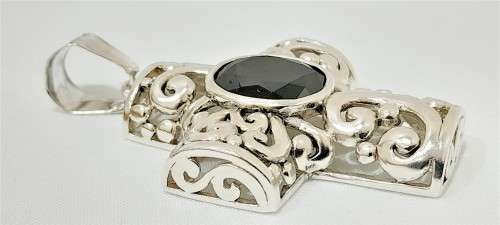 Sterling silver chunky cross