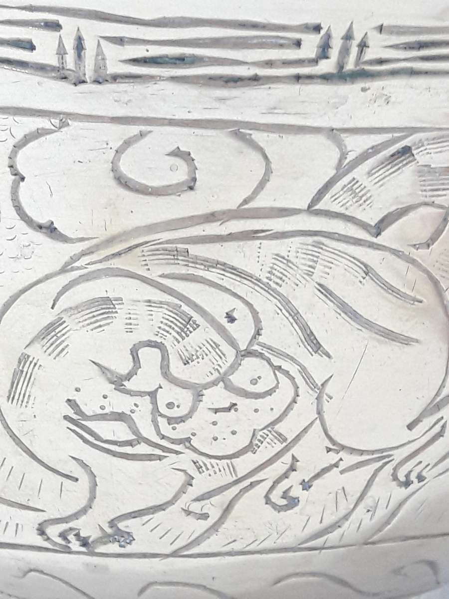 Antique Chinese brass planter